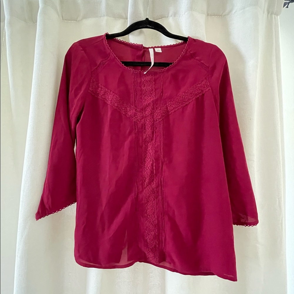 Lauren Conrad Pink blouse size small